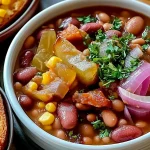 Southern Comfort: Pinto Beans with Ham Hocks, Cornbread & Pickled Onions