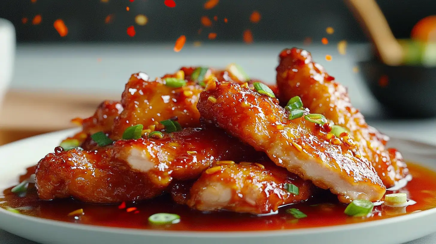 Crispy Baked Hot Honey Chicken