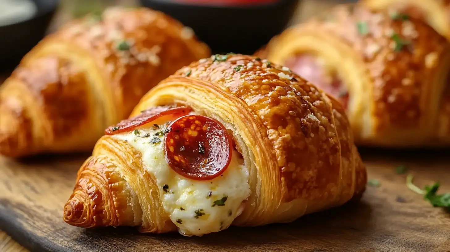 Mozzarella Pepperoni Croissant Rolls
