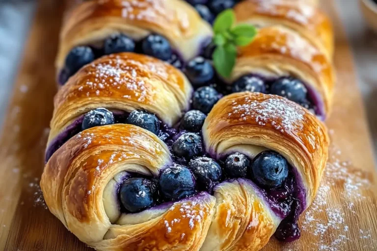 Blueberry Cream Cheese Pastry Braid