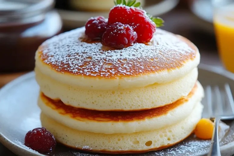 Fluffy Japanese Soufflé Pancakes