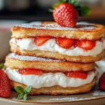 Fried Strawberry Cheesecake Sandwiches