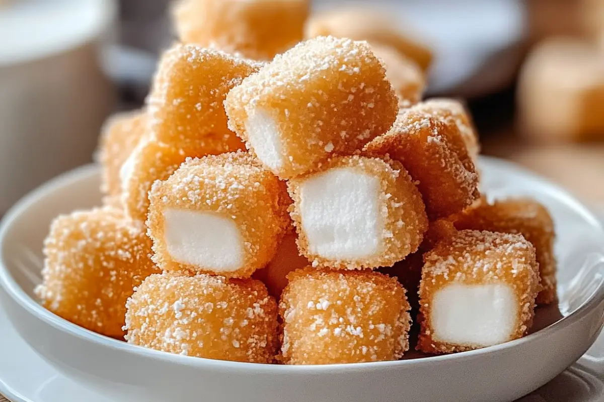 Crispy Marshmallow Bites: Sweet & Crunchy