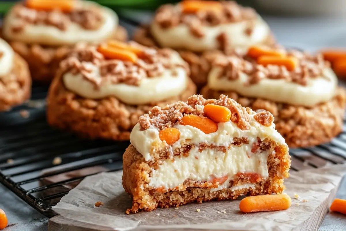 Carrot Cake Cheesecake Cookies