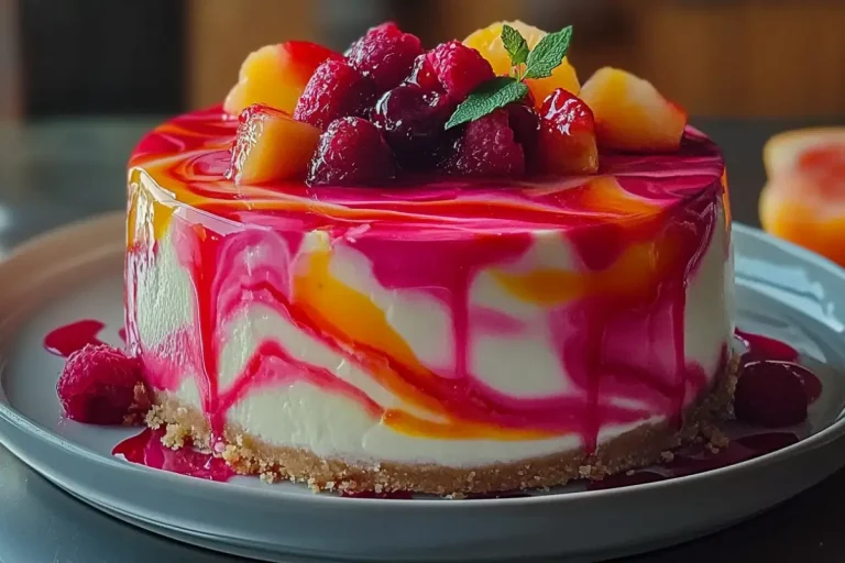 Fruity Swirls Cheesecake