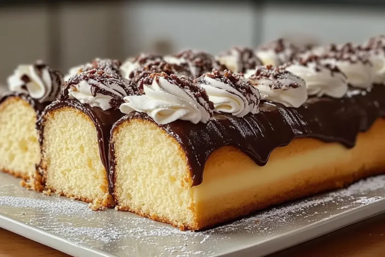 Boston Cream Cake Roll
