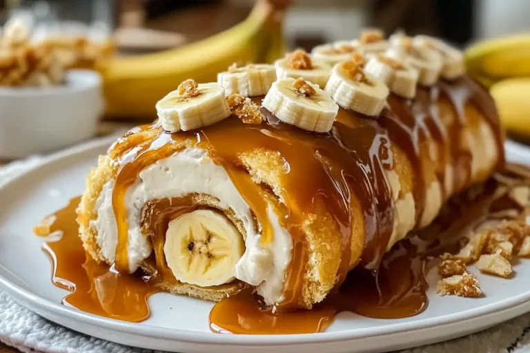 Banana Caramel Roulade