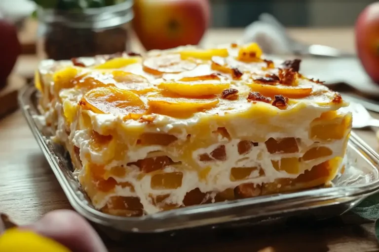 Apple Apricot Breakfast Lasagna