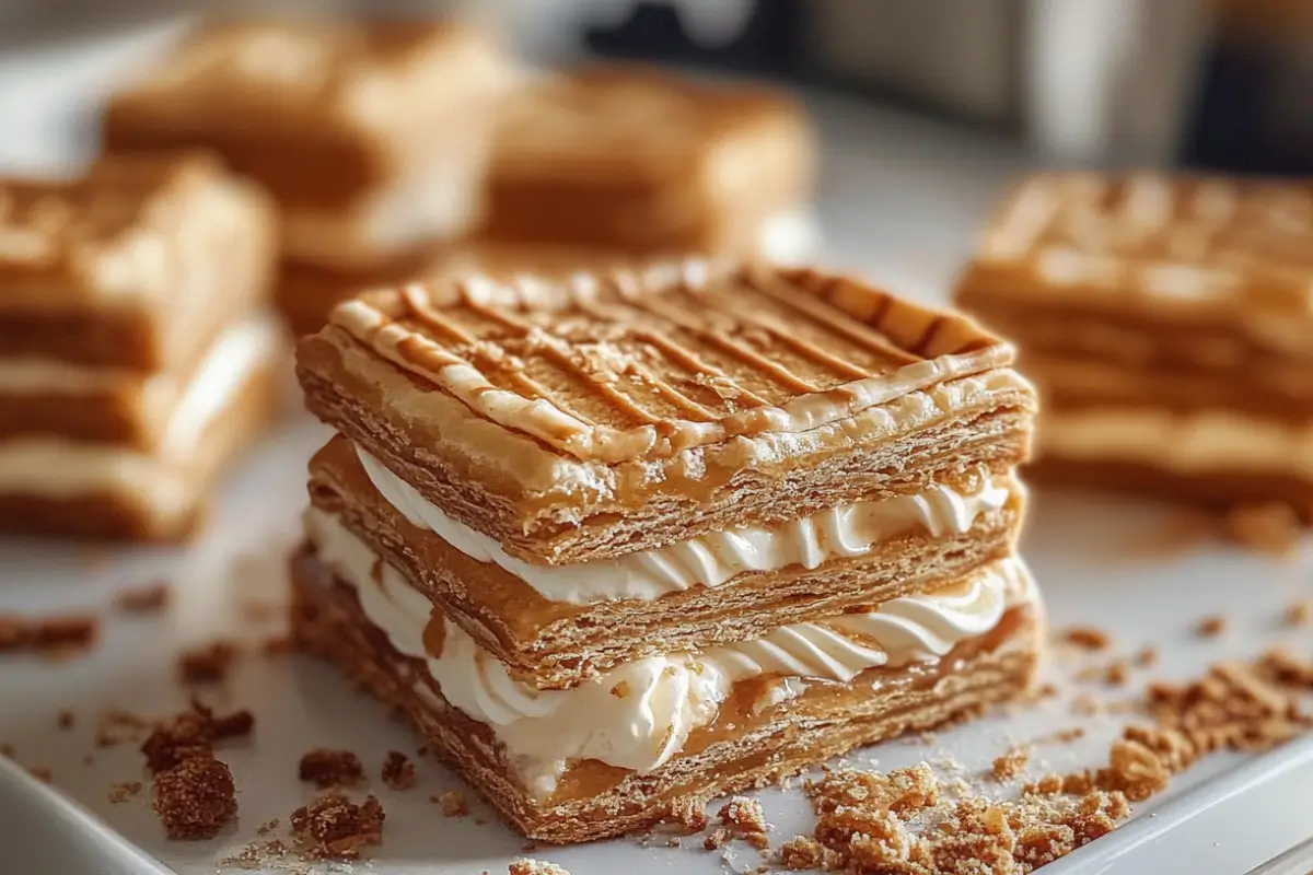 Creamy Biscoff Pastry Treats