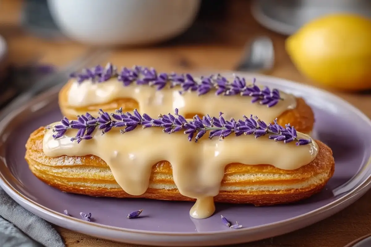 Lemon Lavender Éclairs