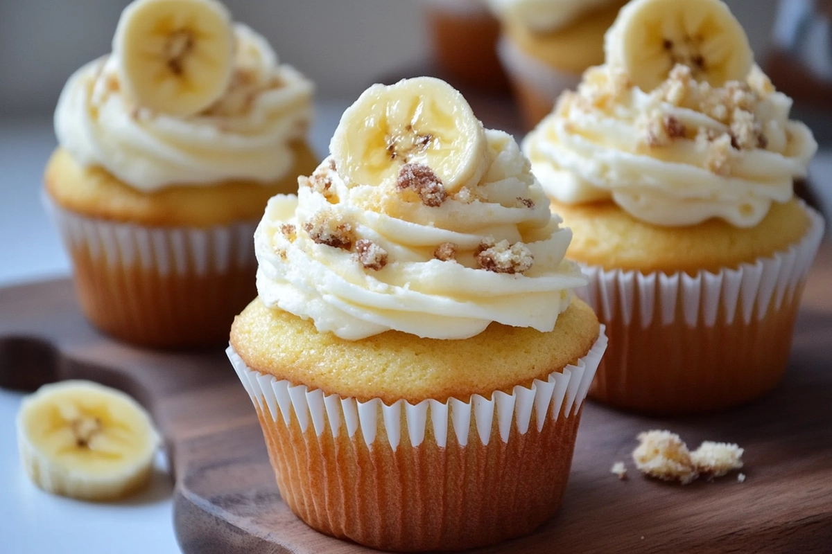 Bananalicious Pudding Cupcakes