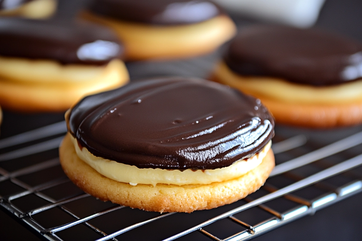 Boston Cream Pie Cookies