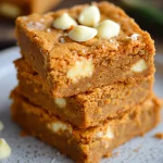 Carrot Blondies with White Chocolate