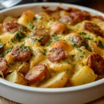 Cheesy Ranch Potatoes and Smoked Sausage