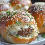 Garlic Parmesan Cheeseburger Bombs