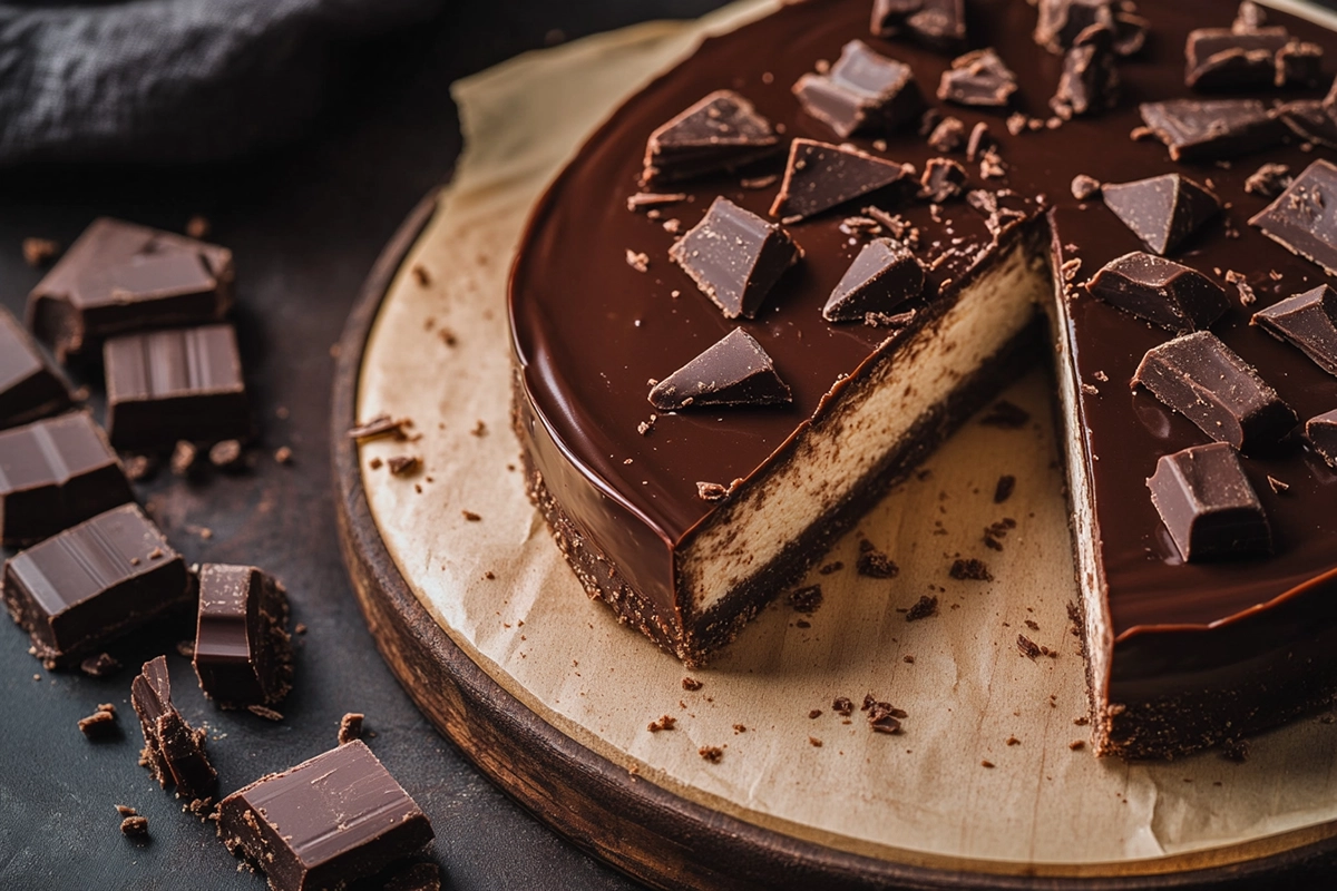 Homemade No-Bake Twix Cheesecake