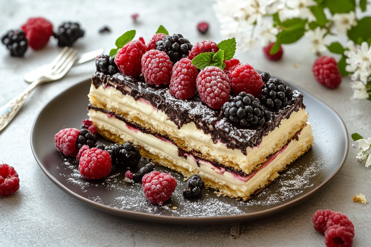 No Bake Eclair Cake