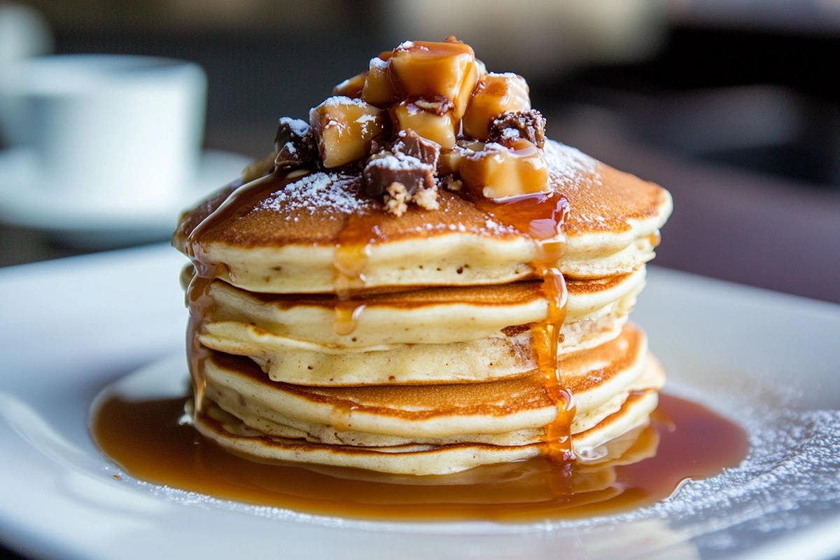 Vanilla Toffee Caramel Pancakes