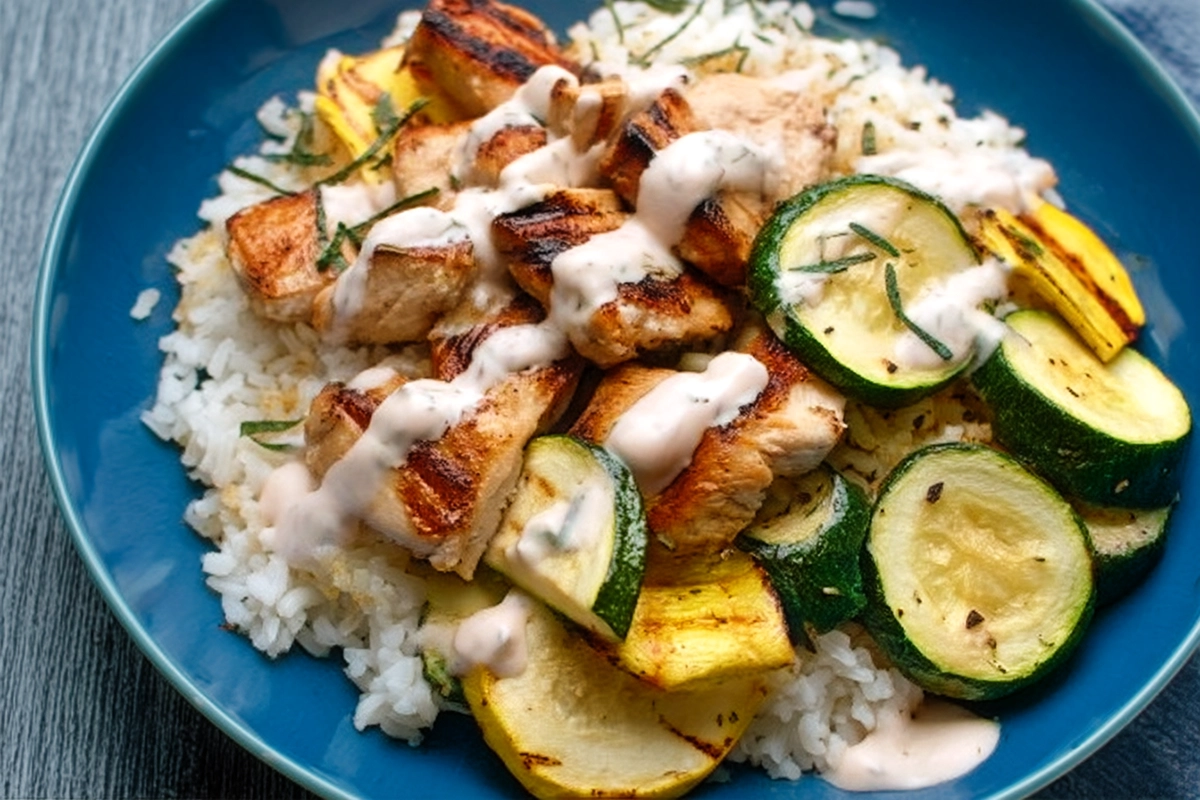 Air Fryer Hibachi Chicken Vegetables