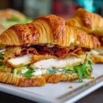 Chicken Caesar Croissant Sandwich