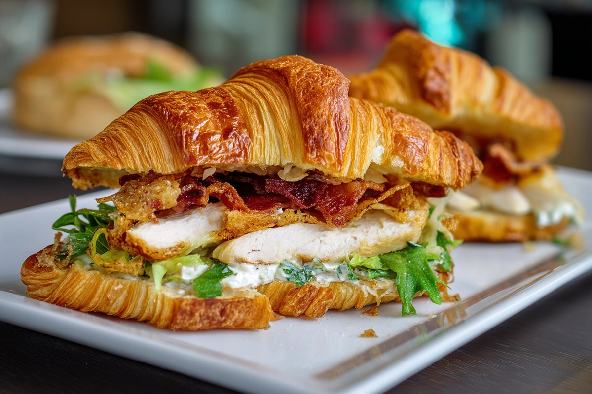 Chicken Caesar Croissant Sandwich