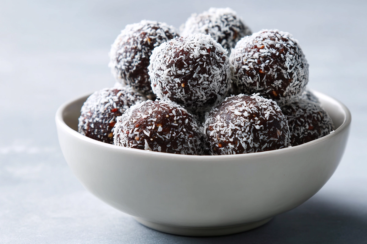 Chocolate Cherry Coconut Truffles