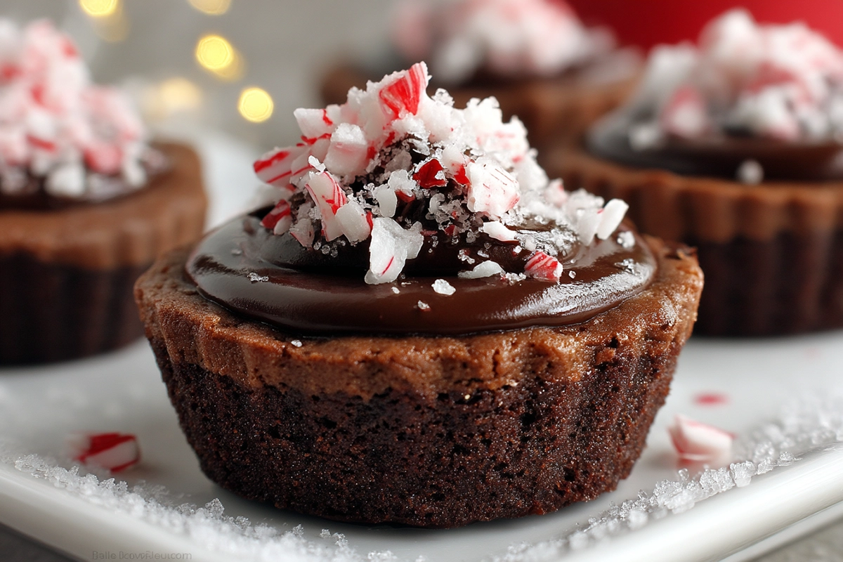 Chocolate Peppermint Cookie Cups