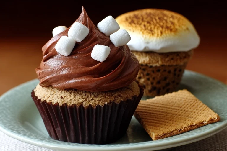 Cinnamon Graham Smore Cupcakes