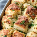 Crockpot Garlic Parmesan Pull Apart Bread