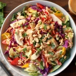 Crunchy Thai Chicken Salad With Peanut Dressing