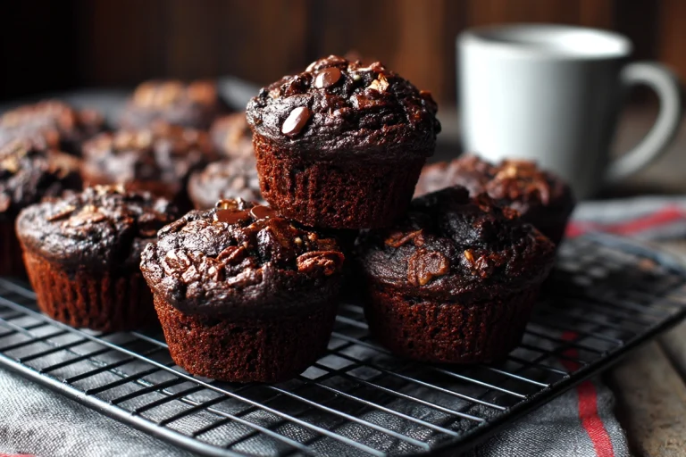 Dark Chocolate Banana Bread Muffins