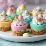 Easter No Bake Mini Cheesecakes