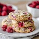 Fresh Raspberries & Crème Cookies