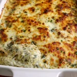 High Protein Spinach and Artichoke Chicken Casserole