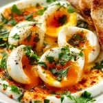 Jammy Eggs With Chili Butter And Garlic Yogurt