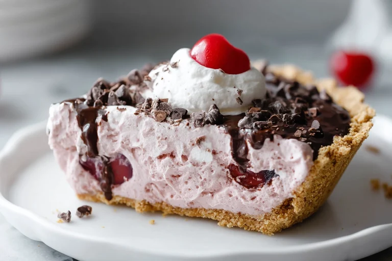 No Bake Easy Cherry Chocolate Chip Pie
