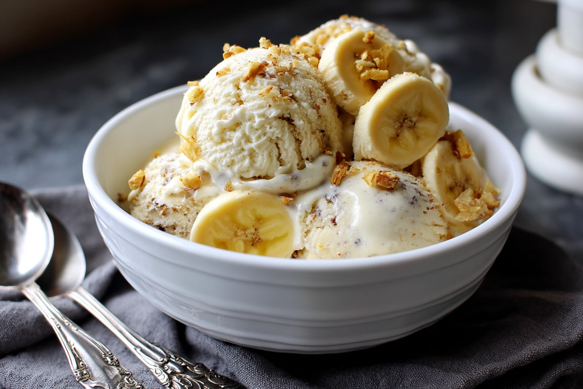 No Churn Banana Ice Cream