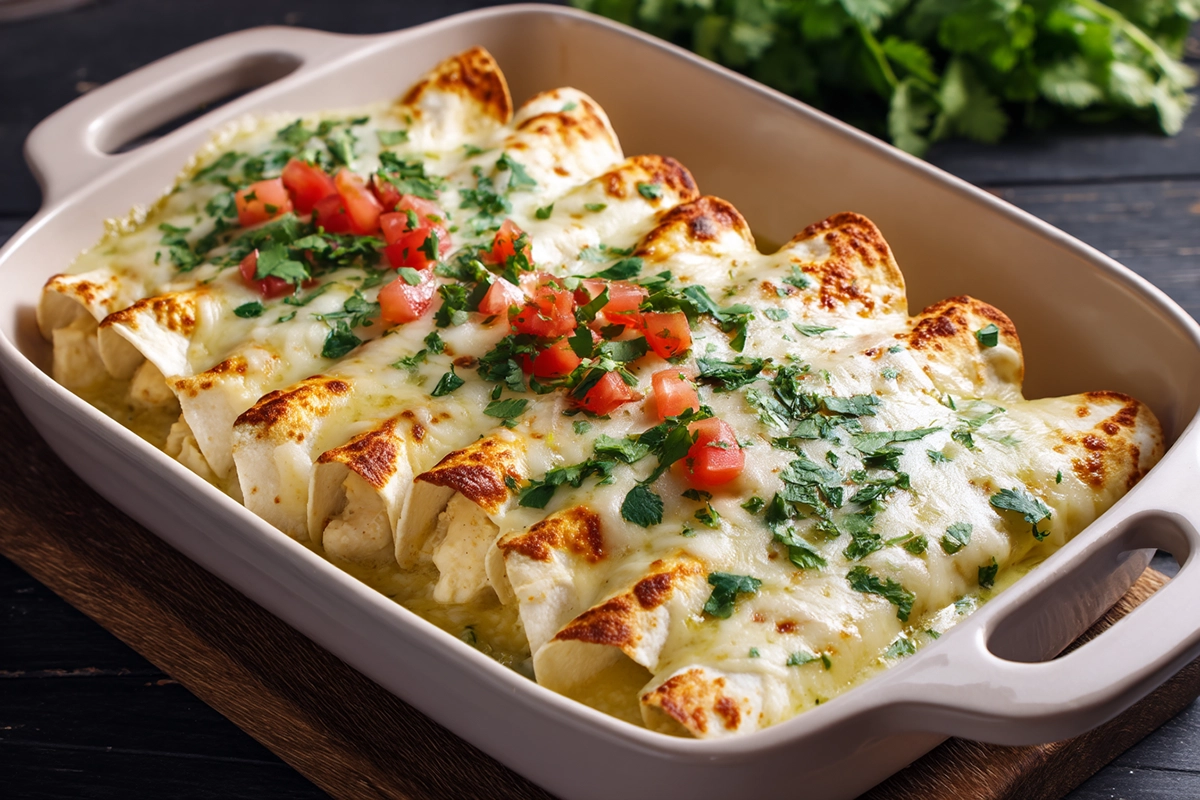 White Chicken Enchiladas Recipe
