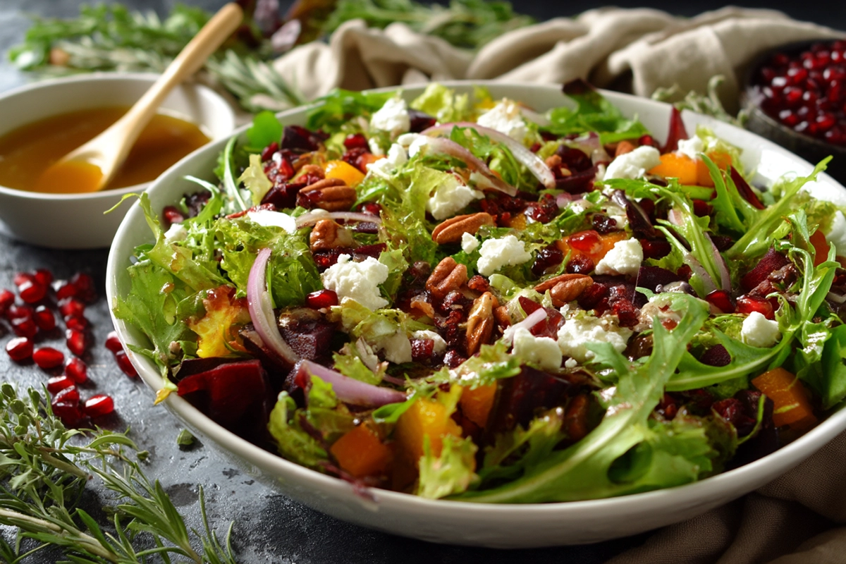 Winter Salad With Homemade Vinaigrette