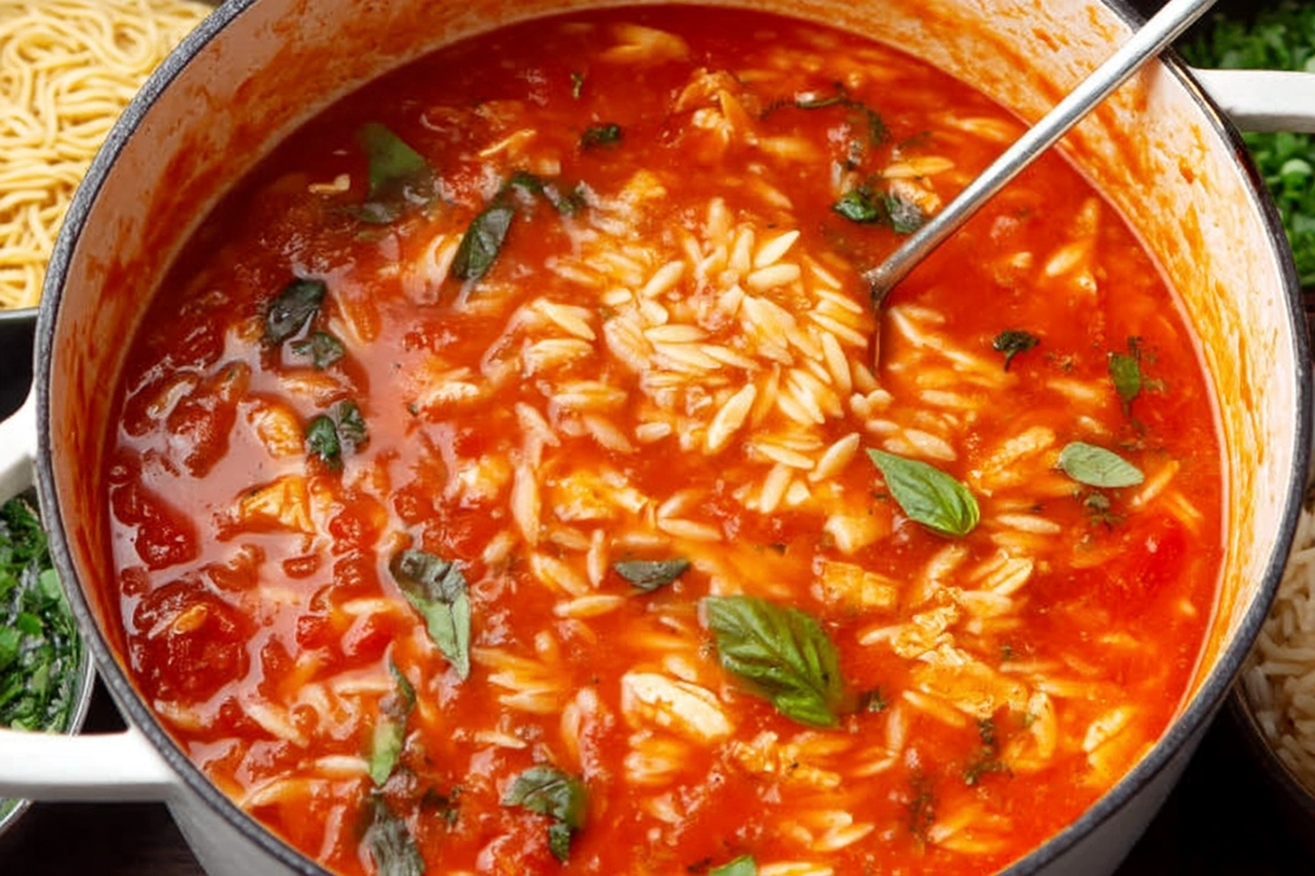 Chicken Orzo Tomato Soup