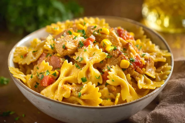 Creamy Chicken And Corn Pasta