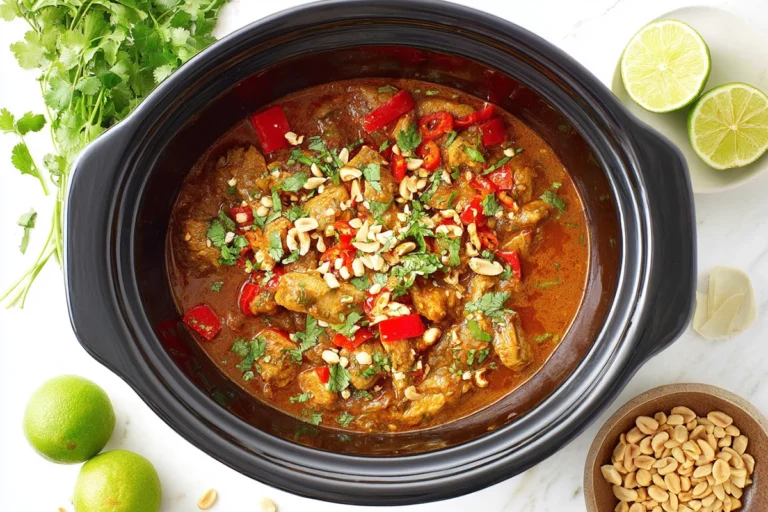 Easy Slow Cooker Satay Chicken
