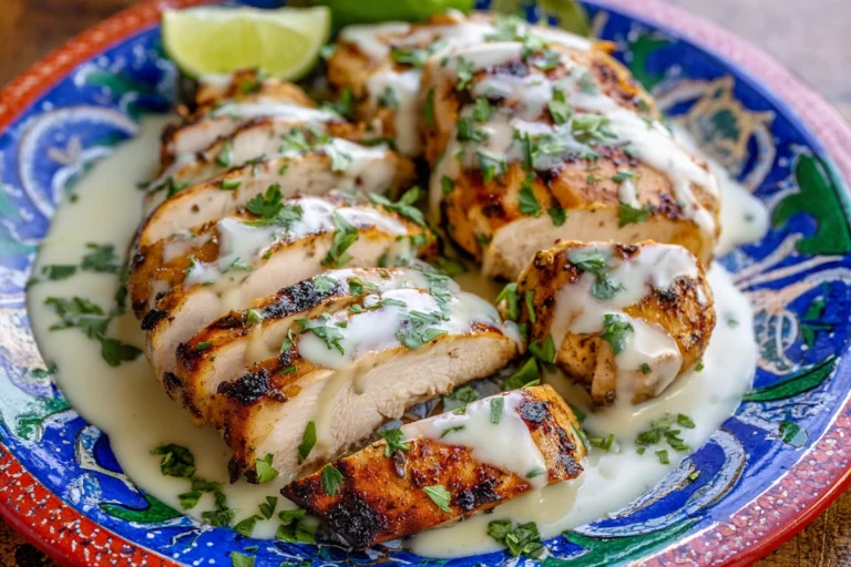 Grilled Salsa Verde Pepper Jack Chicken