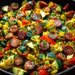 Sausage And Veggies Skillet