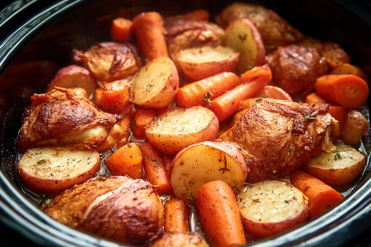 Slow Cooker Chicken Thighs