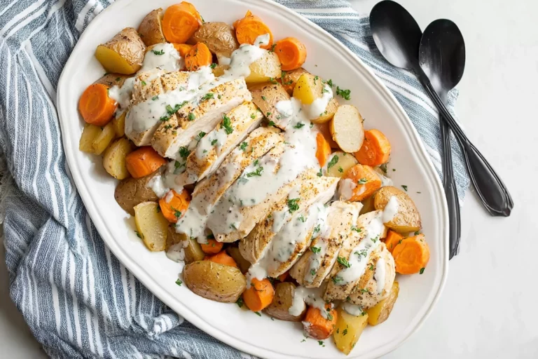 Slow Cooker Ranch Chicken Veggies