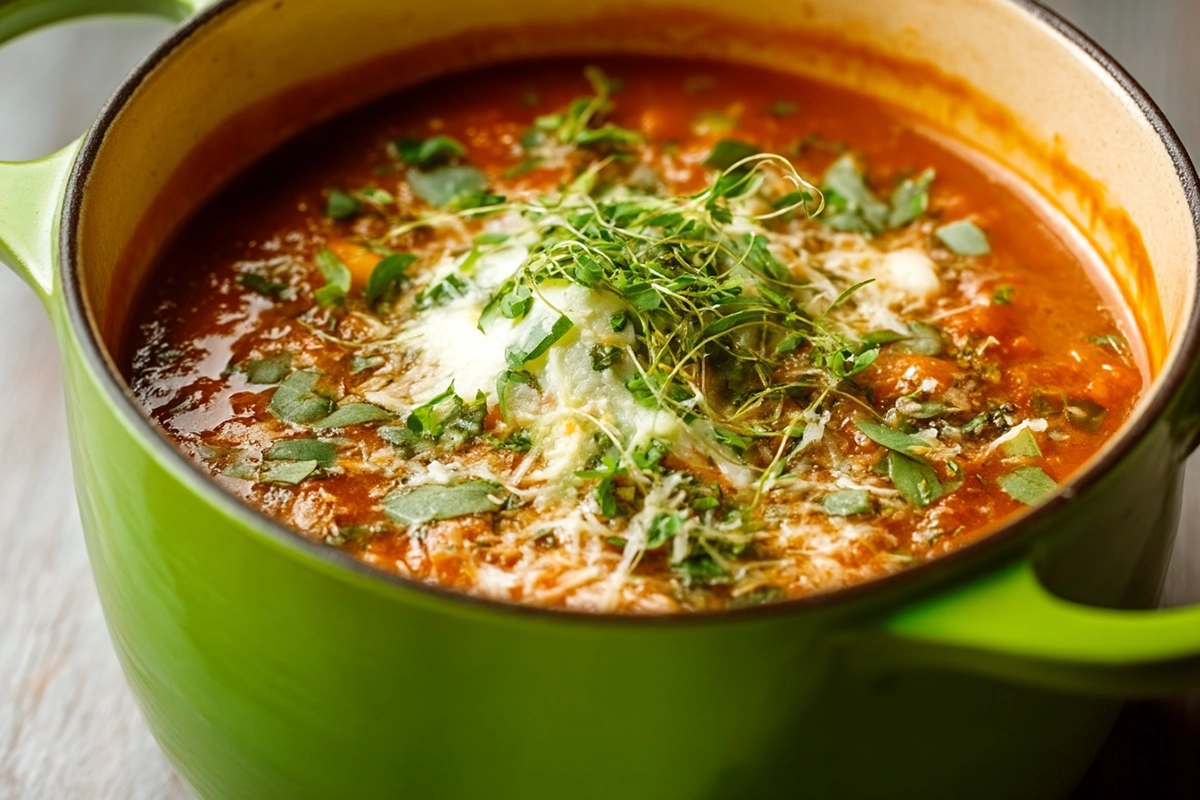 Smoky Red Lentil Soup With Spinach