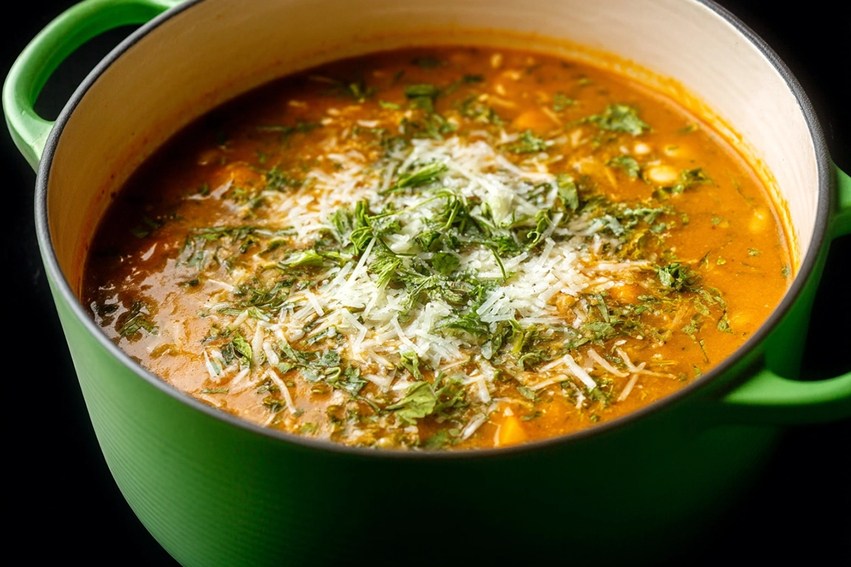Smoky Red Lentil Soup With Spinach