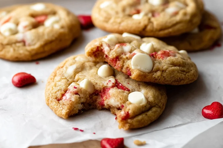 Strawberry White Chocolate Cookies