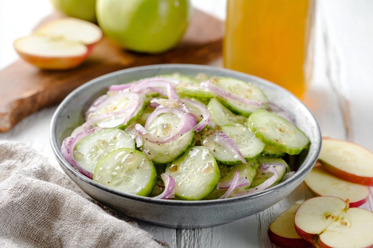 Apple Cider Vinegar Cucumber Salad